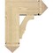 Ekena Millwork Balboa Arts and Crafts Rough Sawn Bracket w/ Offset Brace, Douglas Fir, 8"W x 18"D x 22"H BKT0806X18X22BOA03RDF - alternate 3